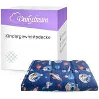 Dailydream Gewichtsdecke für Kinder, beschwerte Decke, Baumwolle oder Fleece, Füllung: Glasperlen, Gleichmäßige Gewichtsverteilung, doppelte Nähte, Handwäsche möglich