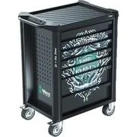 Tool Rebel 9700 Werkstattwagen 1, mit Bestückung, Werkzeugwagen schwarz, inkl. 78 Werkzeuge