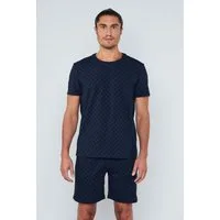 JOOP! T-Shirt Leisure mit Cornflower-Alloverprint, Regular Fit, kurzärmelig