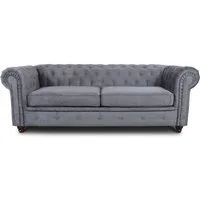 Sofnet Sofa Asti 3, Chesterfield Sofa 3-er, Sofagarnitur, Glamour Couch