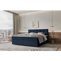 99rooms Boxspringbett Bergamo (Schlafzimmerbett, Bett), 140/160/180/200x200 cm, in Webstoff MALMO_NEW