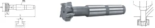 ELMAG HSS T-Nutenfräser mit Morsekegel DIN 851 - 73457