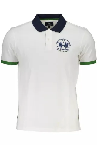 La Martina Weißes Baumwoll-Polohemd für Herren