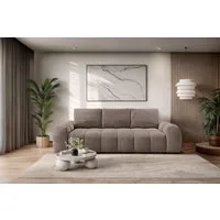 OTTO home 3-Sitzer AZITA optionale Schlafsofa mit Bettkasten, Breite 253cm, Sofa mit Wellenunterfederung, Bubble-Optik, Verlässliche Qualität