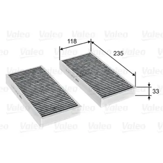 Valeo Aktivkohle Innenraumfilter BMW 1er 2er Active Tourer 2er Gran i3 X1 X2 Mini