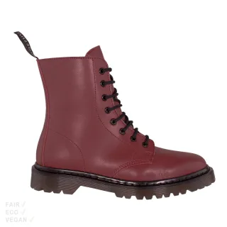 Shoezuu 8 Eye UK Boots Winter cherry red 44
