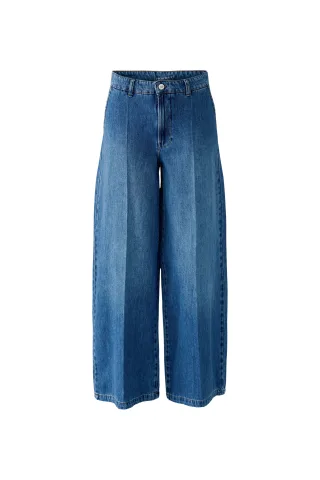 Oui - Jeans Wide Leg bright blue denim - Gr. - 42
