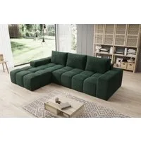 PROMETO Möbel Ecksofa Cento Couch L-Form,Sofa Links/Rechts Teddy-Bouclé, Web oder Cord-Stoff