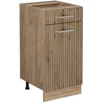 Vicco Unterschrank R-Line, Artisan-Eiche/Goldkraft Eiche, 40 cm ohne Arbeitsplatte (1-St)