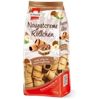 Schulte Kekse, Schulte Nuss Nougat Röllchen Waffelröllchen mit Nuss Nougatcreme 175g