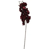 Kunstblume Orchidee bordaux-rot (Orchidaceae), 2474U, Höhe 100 cm, Stielblume