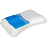 Vitabo Nackenkissen ergonomisches Kopfkissen – kühlendes Gel, 100% Lyocellbezug, 1-tlg.