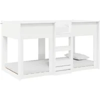 vidaXL Bett Etagenbett für Kinder Weiß 80 x 200 cm Holzwerkstoff (1-tlg)