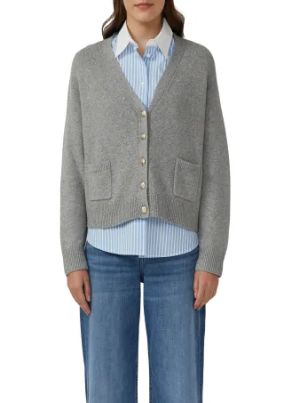 s.Oliver - Strickjacke grau - Gr. - 38