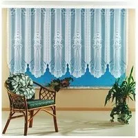 Weckbrodt Gardine Adria (1 St), Kräuselband, halbtransparent, Jacquard, Jacquard, strukturiert, halbtransparent, floral, gebogt, Store