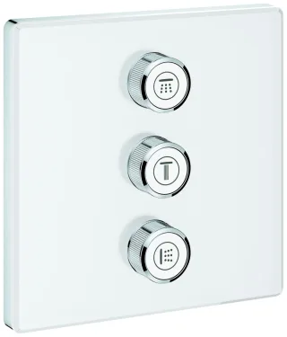 GROHE 3-fach Unterputzventil Grohtherm SmartControl 29158 eckig FMS moon white, 29158LS0 29158LS0