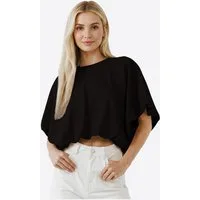 Imily Bela T-Shirt Damen Kurzware Locker geschnitten (Packung, 1-tlg., 1per-Pack) Rundhals