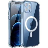 Numerva Smartphone-Hülle Silikon Case für Apple iPhone 12 mini, Transparente Schutzhülle Bumper Case MagSafe kompatibel