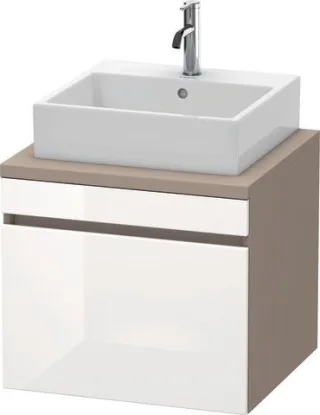 Duravit DuraStyle Konsolenwaschtischunterbau wandhängend Weiß & Basalt Hochglanz & Matt 600x548x512  DS531002243