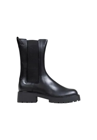 Chelsea-Stiefel mit Lauffläche aus Leder