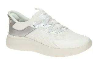 Geox D670JB PLUMMERY PLUS - donna Damenschuhe wei?/silber FASTin System