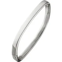 JOBO Armreif, eckig 925 Silber