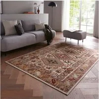 TaraCarpet Teppich Moderner Orientteppich Farah Shiraz, rechteckig, Höhe: 6 mm, Wohnzimmer, Schlafzimmer, Esszimmer, Farah Shiraz creme 140x200