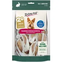 Dokas Kaninchenohren mit Fell getrocknet (kurz) 100 g, für: Hund