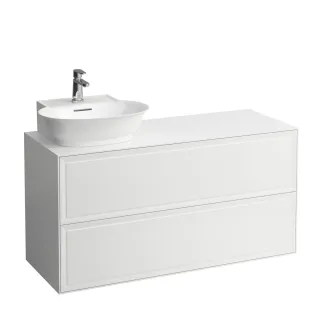 LAUFEN Waschtischunterschrank The New Classic 457x1177x600 Aus, li 2Schubl H816852 weiss matt H4060870851701
