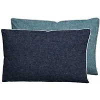 Biberna Kissenbezug HERMAL Melange Flanell uni, mit Reißverschluss, Wendekissenbezug, (1 Stück), Feinflanell, Made in Germany zertifiziert, kuschelig weich, mit Paspel