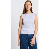 TOM TAILOR Denim Trägertop T-Shirt Smock Top mit Stretch