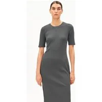 Armedangels Jerseykleid SEHAARAA GMT DYE (Fitted) Rippkleid aus Bio-Baumwoll Mix