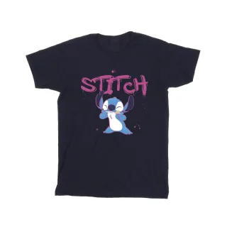 Disney - "Lilo And Stitch Graffiti" T-Shirt für Mädchen (Marineblau)