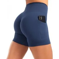 Smilodox Shorts Temmy, Kurze Sport Hose mit Pocket und Kontur, breiter Bund optimaler Halt, elastisch, figurbetonend, Gym Jogging Alltag