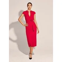 MADELEINE Maxikleid Elegantes Midi-Kleid in Wickeloptik