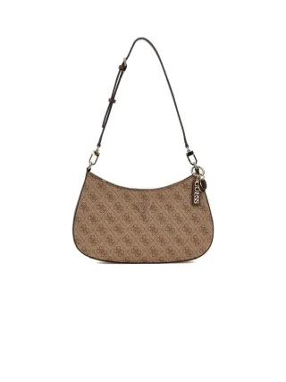 Guess Schultertasche Latte Logo/Braun