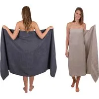 Betz Badetuch 2 Stück Badetücher groß XXL PALERMO Größe 100 x 200 cm, 100% Baumwolle (Set)