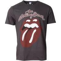 The Rolling Stones T-Shirt Fanshirt Vintage Tongue Grau