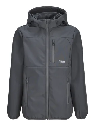 JACK&JONES - JJETHEO SOFTSHELL JACKET NOOS JNR Grau - Gr. - 164