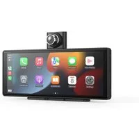 NAVITEL 10,26" Multimedia Display CarPlay Android Auto Dashcam Kamera Autoradio (FM-Transmitter (Audio-Übertragung auf das Fahrzeugradio), Bluetooth Audio (BT A2DP), 2K Dashcam, 180° rotierbar, Wireless CarPlay, Parkassistent)