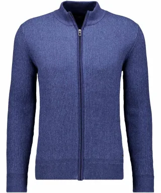 RAGMAN - Strick-Cardigan mit Reissverschluss marine - Gr. - L