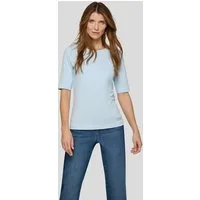 Rabe Kurzarmshirt unifarben, mit Rundhals