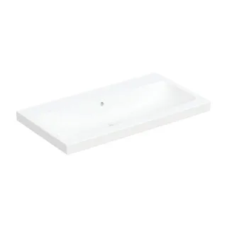 Geberit iCon light Waschtisch 501836003 90x48cm, ohne Hahnloch, mit Überlauf, weiß