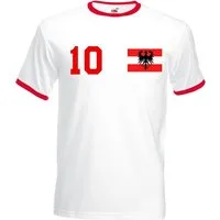 Youth Designz T-Shirt Österreich Herren T-Shirt im Fußball Trikot Look mit trendigem Motiv