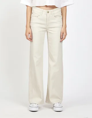 GANG Damen Hosen 94AMELIE WIDE - wide fit Hose natural beige wash
