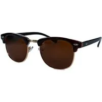 salazar.plus Sonnenbrille Rund Rechteckig Premium Unisex 2 Farben Damen Herren Brille Stylische Brille mit UV400 Schutz in schwarz & braun