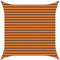 vidaXL Sonnensegel Sonnensegel Orange und Braun 3 x 3 m 100 % Polyester Oxford, (1-tlg)