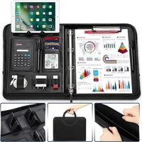 TEEHON Aktentasche Konferenzordner A4 Reißverschluss Magnetgriff mit Telefonständer (1-tlg., Eine Reihe von Produkten), Great for business travel, meetings, interviews and courses