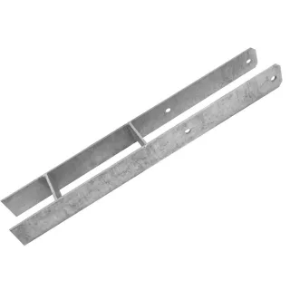 Robuster H-Anker 70x70 mm zum Einbetonieren - Feuerverzinkte Pfostenanker für stabile Spieltürme & Schaukeln - Witterungsbeständig 600 mm - Wickey