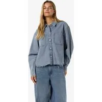 Noisy may Jeansbluse NMALVA L/S DENIM SH SHCKET AZ452LB
